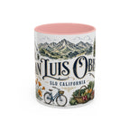San Luis Obispo Coffee Mug | United States Travel Souvenir | Vintage Illustrated City Gift | 11 oz 15 oz Accent Mug