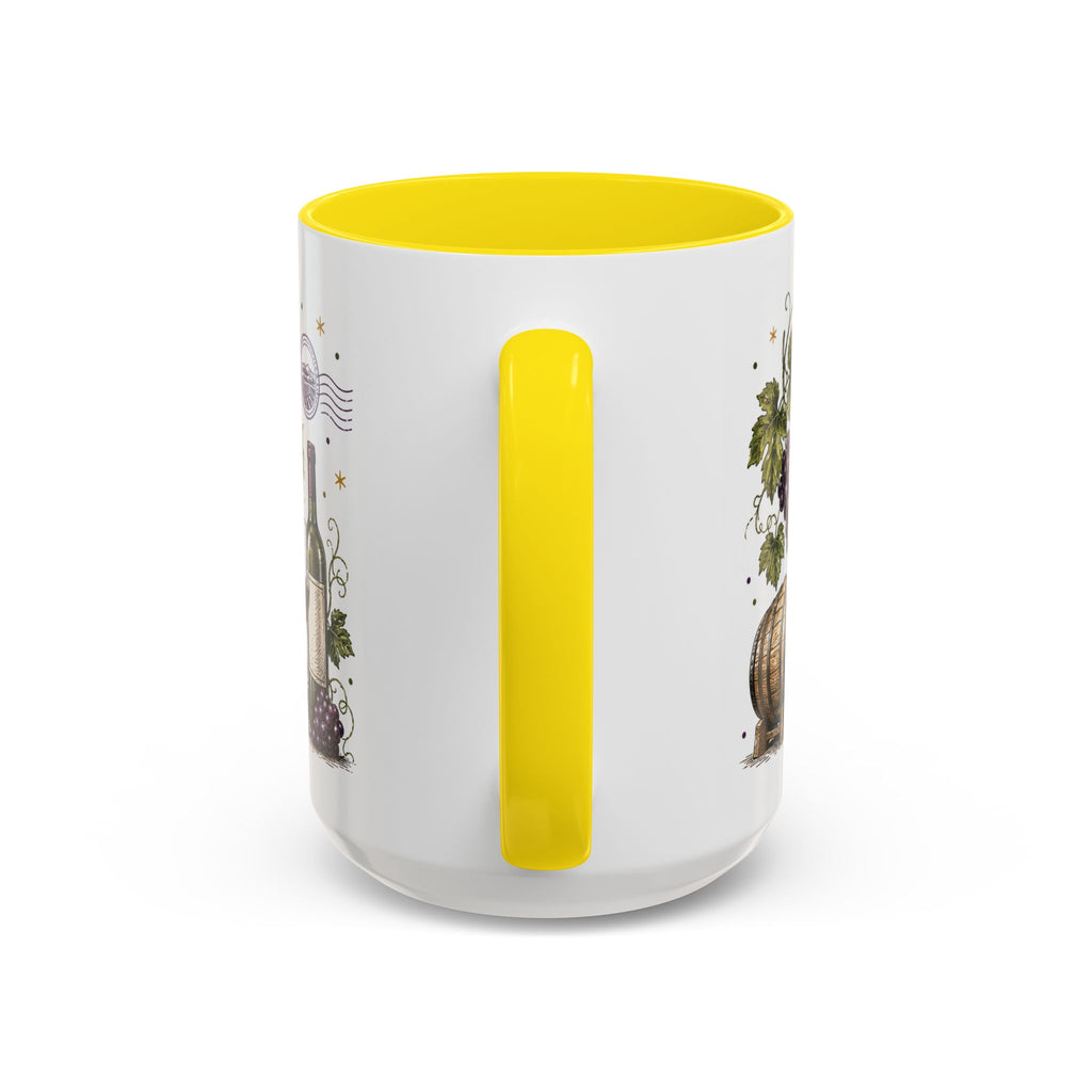 Cape Winelands Coffee Mug | Travel Destination Souvenir Gift | Accent Color Ceramic 11oz 15oz