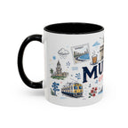 Mumbai Coffee Mug | India Souvenir Travel Gift | Accent Color Ceramic 11oz 15oz