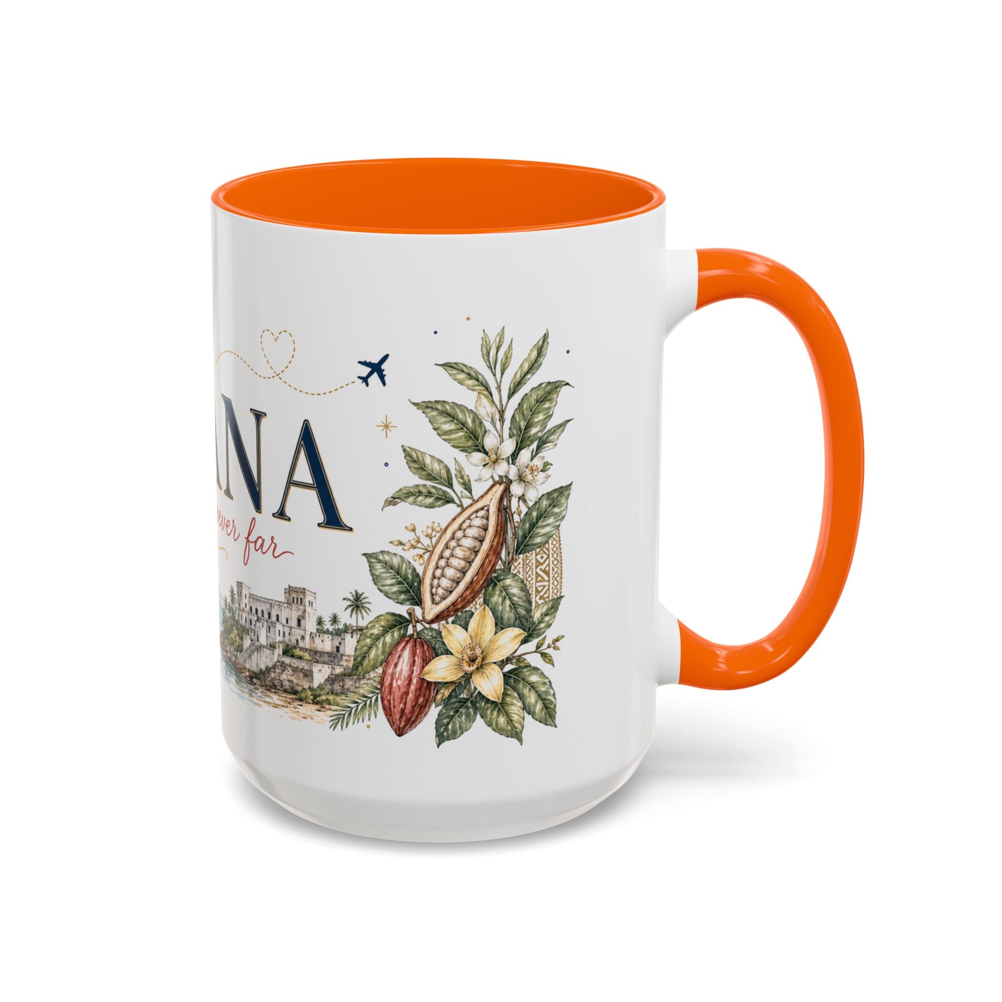 Ghana Home Country Mug | Moving Away Gift | Long Distance Friendship | 11 oz 15 oz Accent Mug