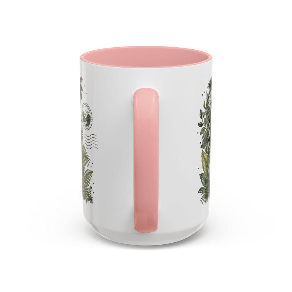 Borneo Rainforest Coffee Mug | Travel Destination Souvenir Gift | Accent Color Ceramic 11oz 15oz