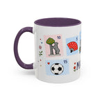 Madrid Coffee Mug | Postage Stamp Collage Mug | Travel Souvenir Accent Cup 11oz 15oz