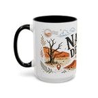 Namib Desert Coffee Mug | Travel Destination Souvenir Gift | Accent Color Ceramic 11oz 15oz