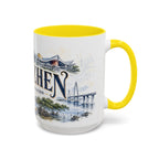 Shenzhen Coffee Mug | China Travel Souvenir | Vintage Illustrated City Gift | 11 oz 15 oz Accent Mug