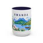 Rwanda Coffee Mug | Travel Souvenir Accent Mug | Country Gift Ceramic Cup 11oz 15oz
