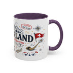 Switzerland Coffee Mug | World Cup Soccer Fan Gift | Accent Color Ceramic 11oz 15oz
