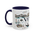 Venice Coffee Mug | Italy Souvenir Travel Gift | Accent Color Ceramic 11oz 15oz