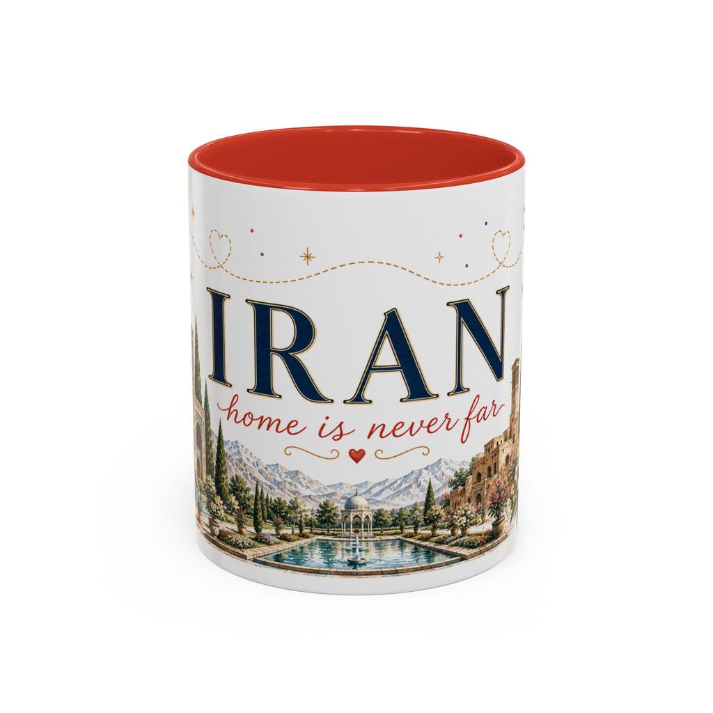 Iran Home Country Mug | Moving Away Gift | Long Distance Friendship | 11 oz 15 oz Accent Mug