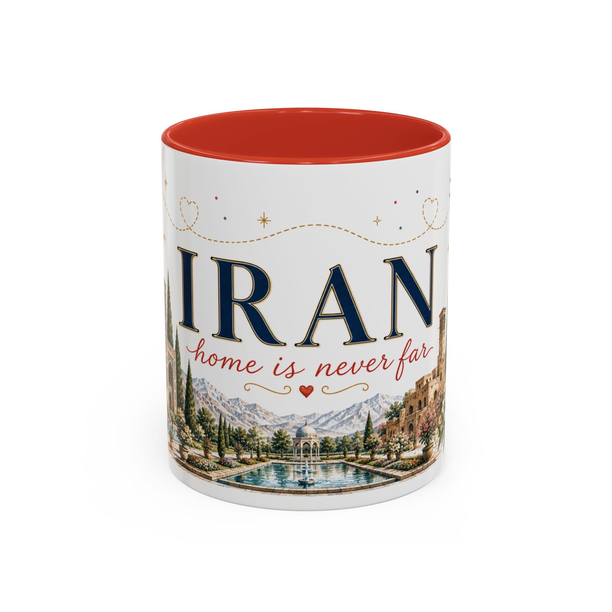 Iran Home Country Mug | Moving Away Gift | Long Distance Friendship | 11 oz 15 oz Accent Mug