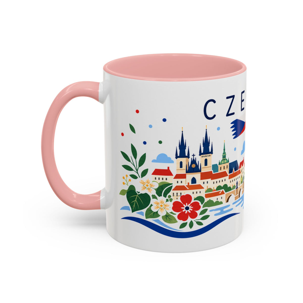 Czechia Coffee Mug | Travel Souvenir Accent Mug | Country Gift Ceramic Cup 11oz 15oz