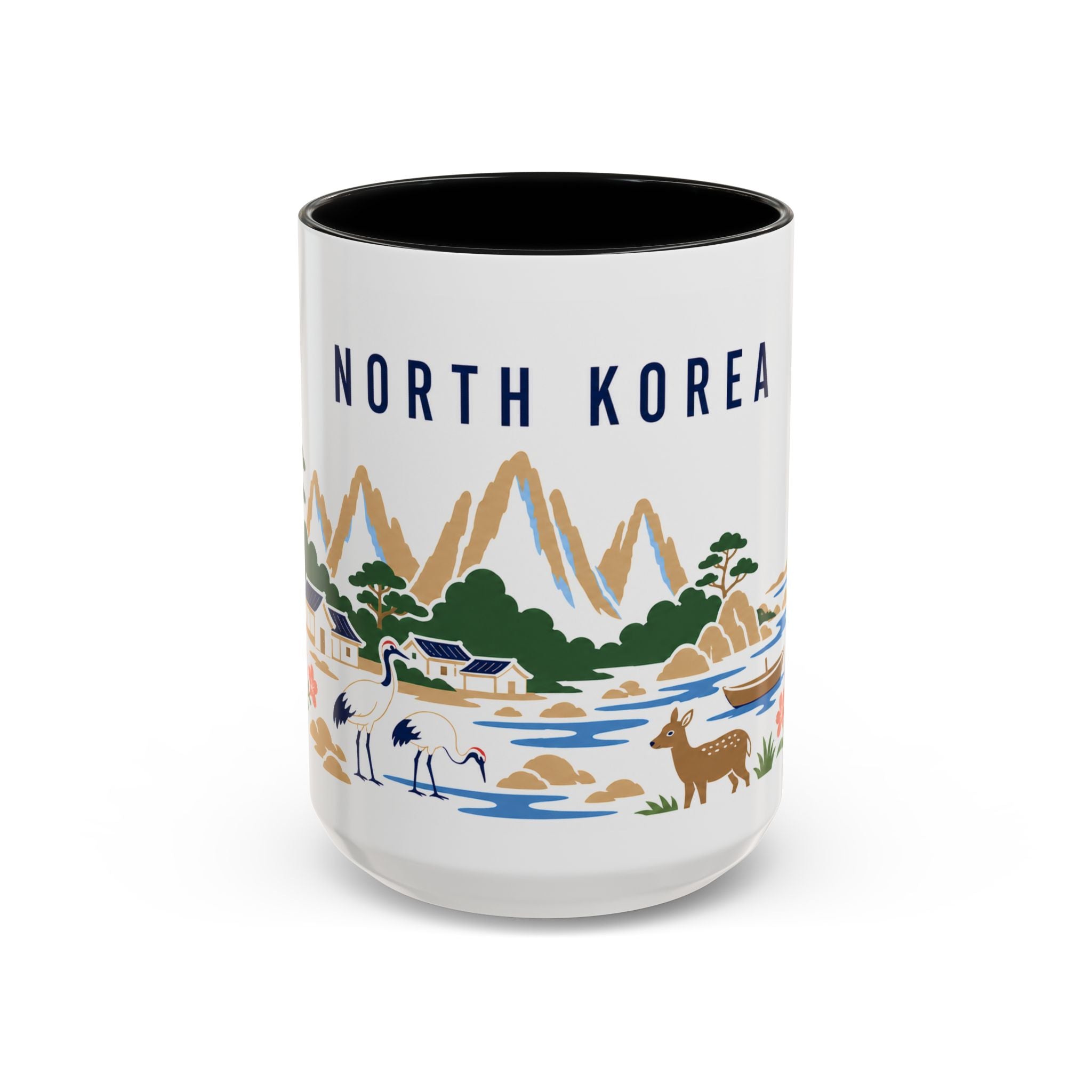 North Korea Coffee Mug | Travel Souvenir Accent Mug | Country Gift Ceramic Cup 11oz 15oz