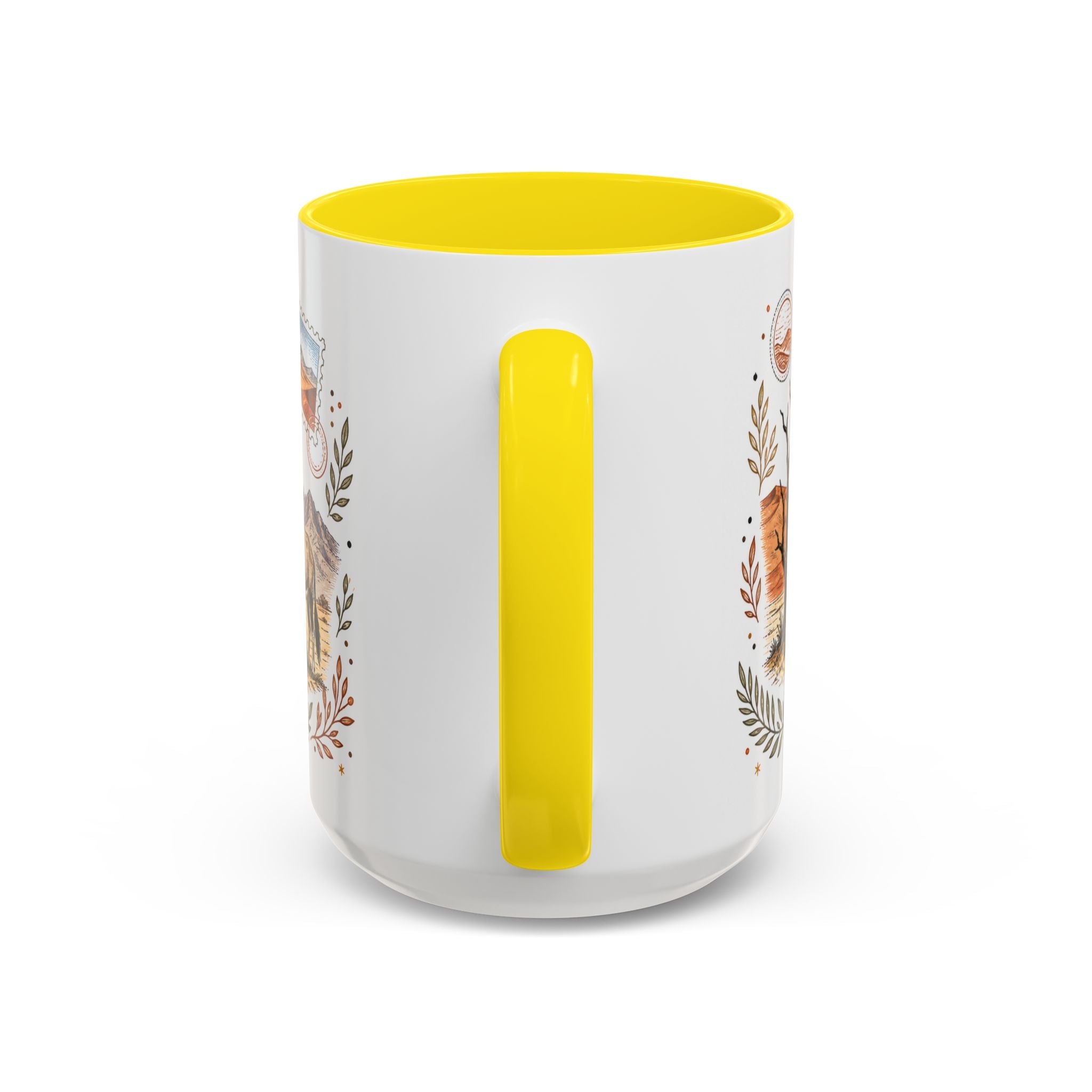 Namib Desert Coffee Mug | Travel Destination Souvenir Gift | Accent Color Ceramic 11oz 15oz