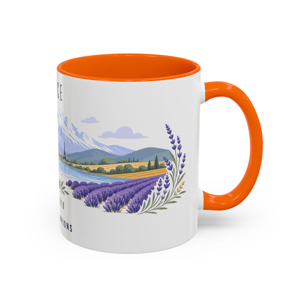 France World Champions Mug | Two Time Soccer Champion Gift | French Football Fan Cup | 1998 2018 | 11oz 15oz Accent Mug
