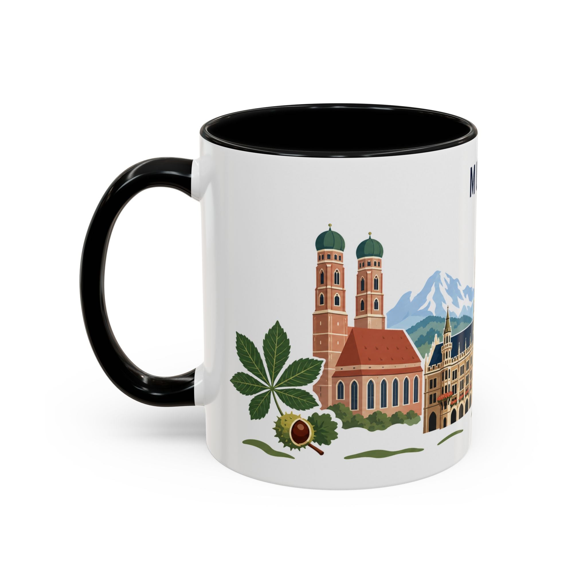 Munich Coffee Mug | Germany Travel Souvenir | Porcelain Decal City Gift | 11oz 15oz Accent Mug