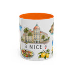 Nice Illustrated Travel Mug | City Souvenir Accent Coffee Mug | 11oz 15oz Ceramic Cup