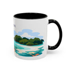 Biscayne National Park Coffee Mug | Solid Color Block Park Souvenir | 11oz 15oz Accent Mug