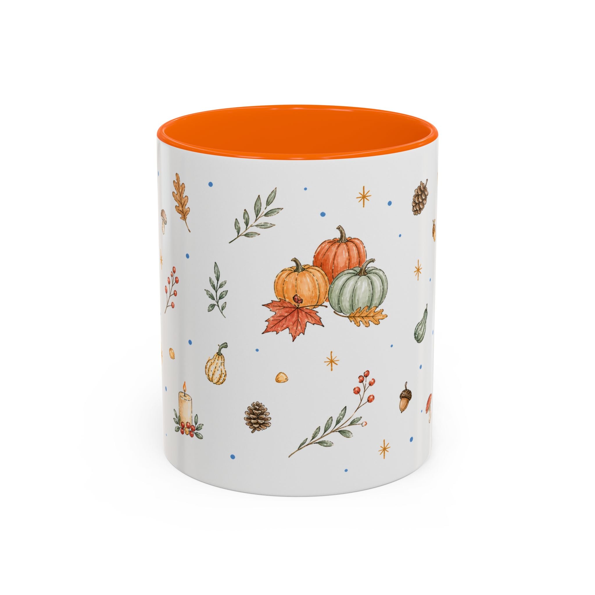 Thanksgiving Turkey Mug | Friendly Woodland Watercolor Gift | Autumn Accent Cup 11oz 15oz