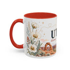 Utah Home State Mug | Moving Away Gift | Long Distance Friendship Coffee Cup | 11oz 15oz Accent Mug