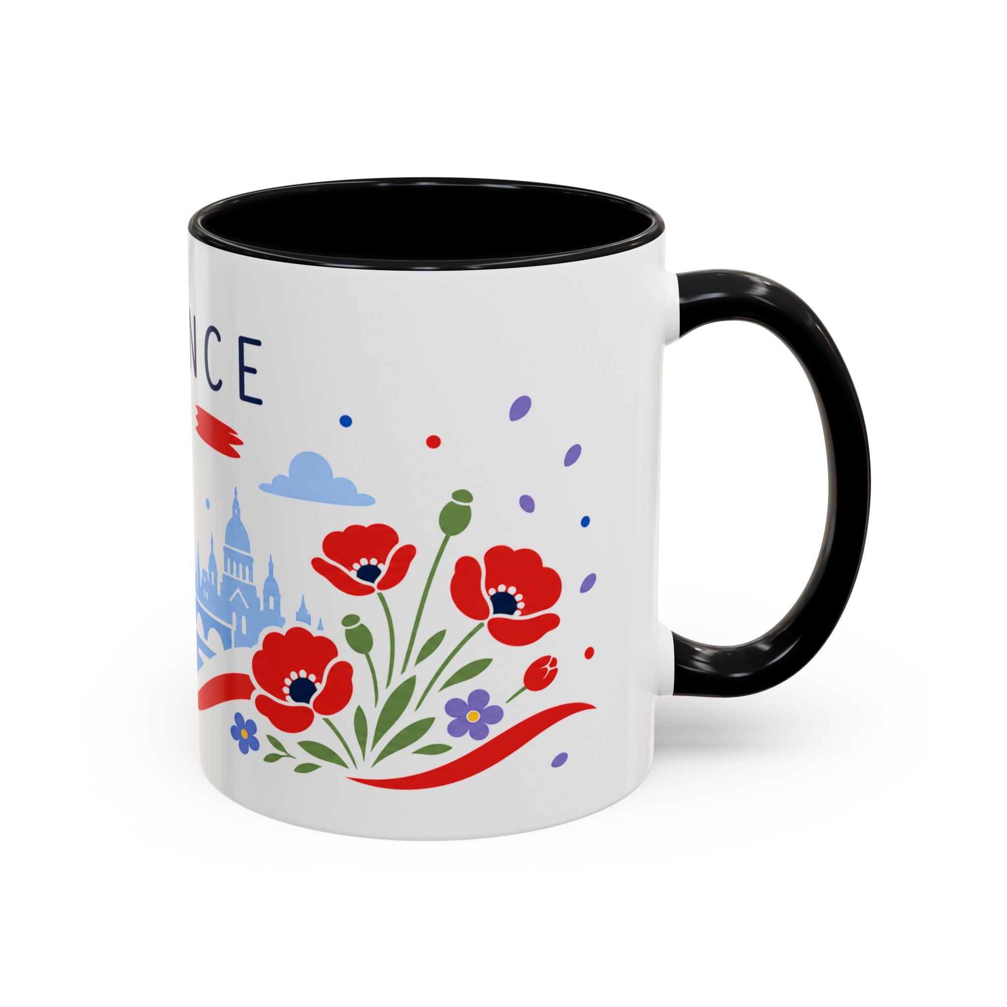 France Coffee Mug | Travel Souvenir Accent Mug | Country Gift Ceramic Cup 11oz 15oz