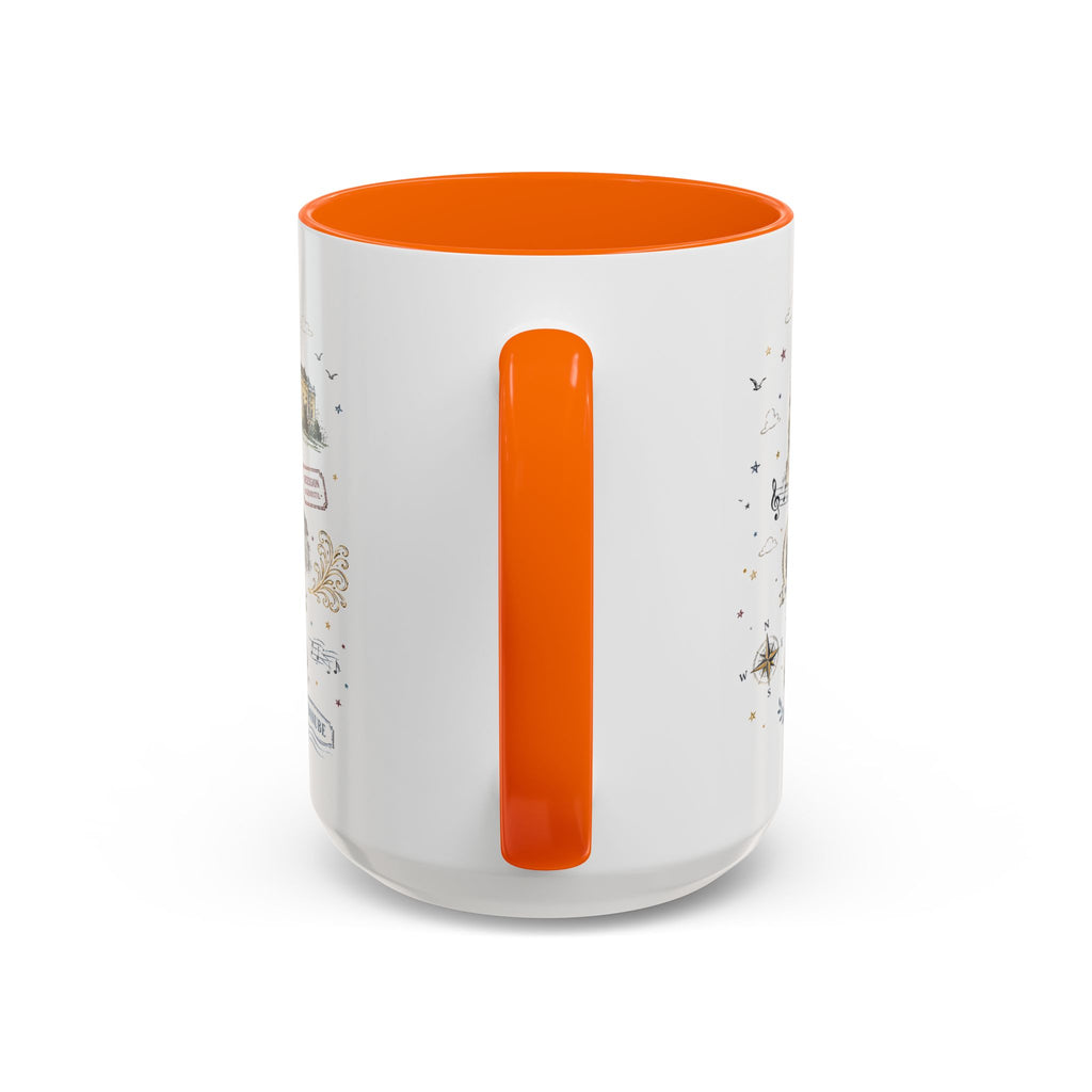 Vienna Coffee Mug | Austria Souvenir Travel Gift | Accent Color Ceramic 11oz 15oz