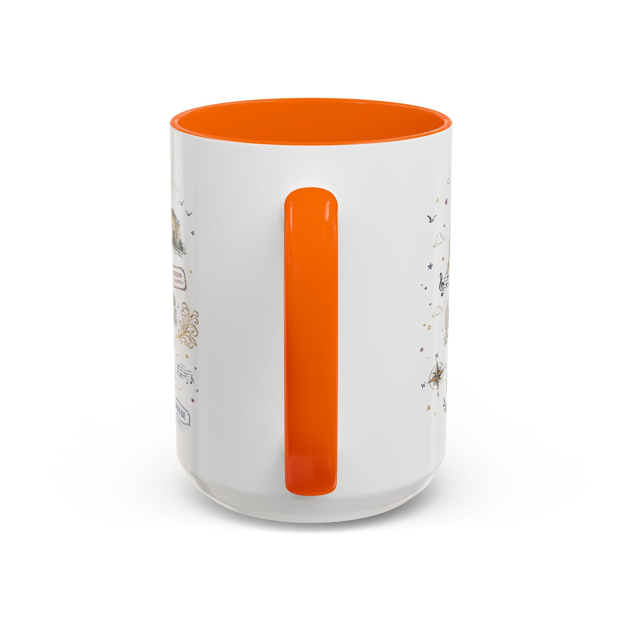 Vienna Coffee Mug | Austria Souvenir Travel Gift | Accent Color Ceramic 11oz 15oz