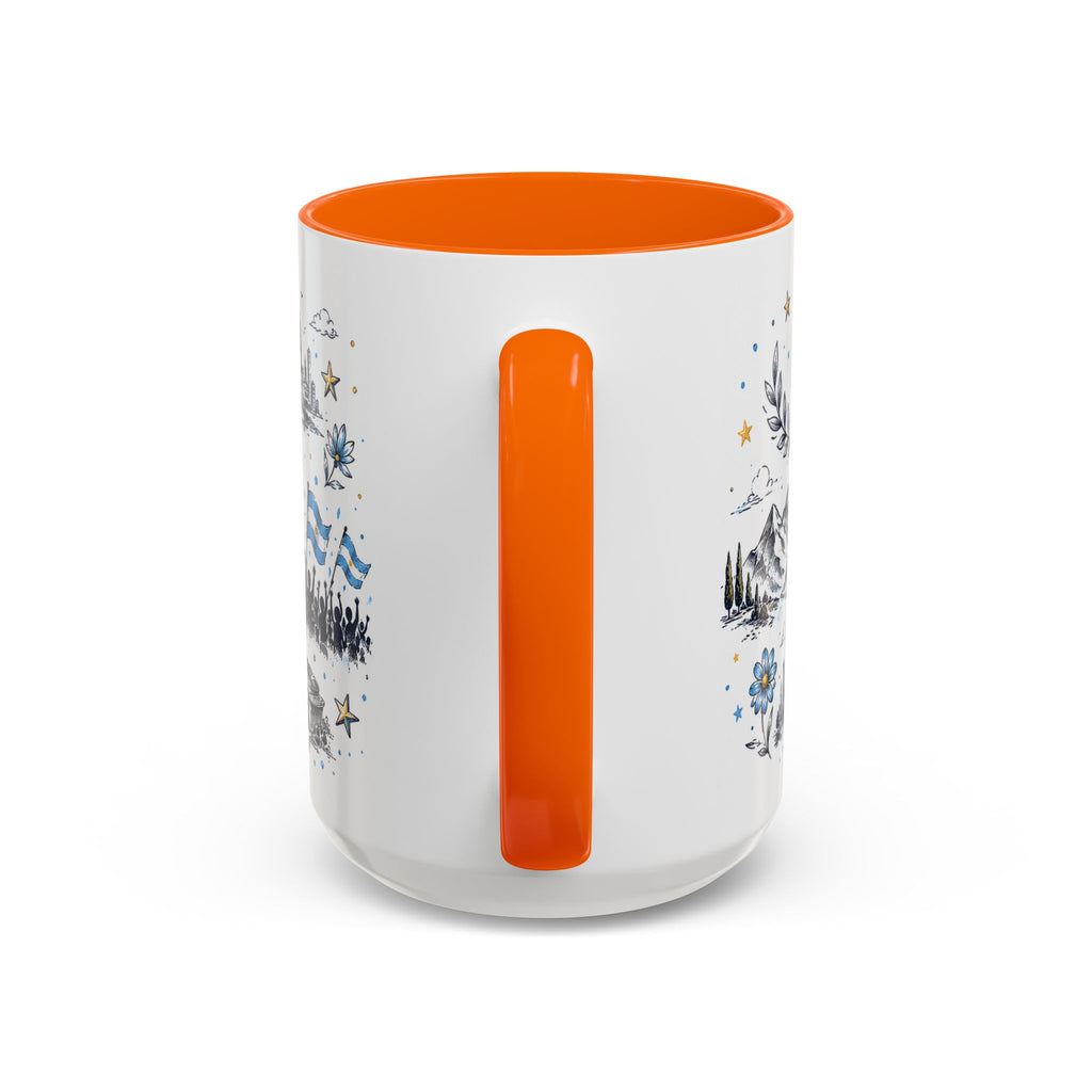 Argentina Soccer Coffee Mug | Soccer Fan Gift | Accent Color Ceramic 11oz 15oz Match Day Cup