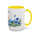 Virgo Zodiac Coffee Mug | Maiden and Wheat Design | Astrology Birthday Gift | 11 oz 15 oz Ceramic Accent Mug