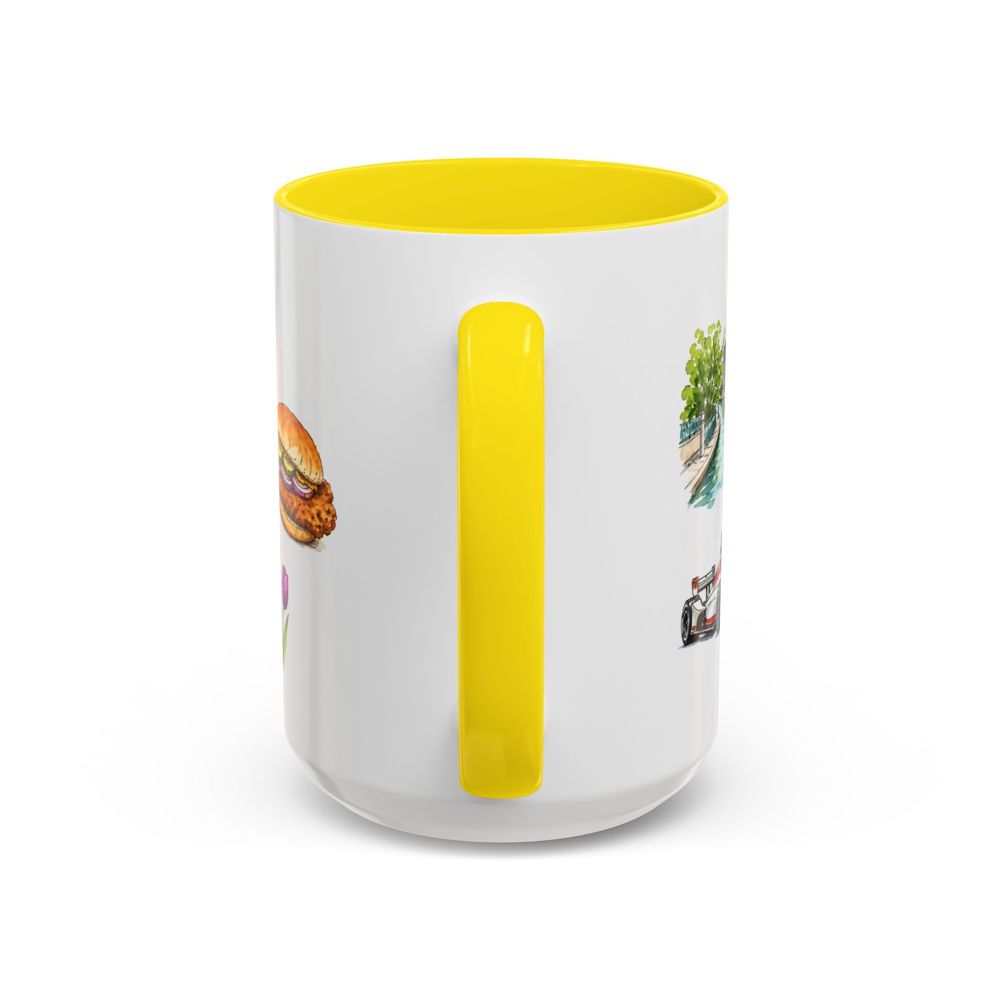 Indianapolis Illustrated Travel Mug | City Souvenir Accent Coffee Mug | 11oz 15oz Ceramic Cup