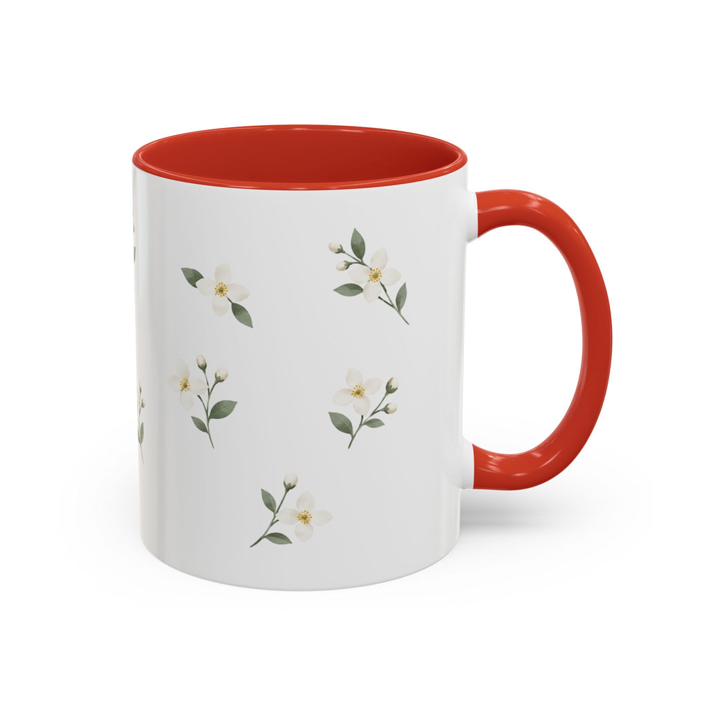 Idaho Syringa Mug, State Flower Floral Coffee Cup, 11oz Botanical Gift