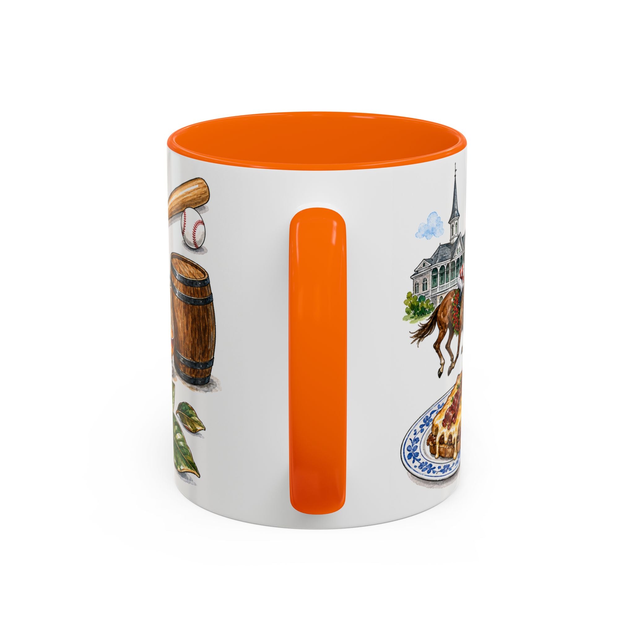 Louisville Illustrated Travel Mug | City Souvenir Accent Coffee Mug | 11oz 15oz Ceramic Cup