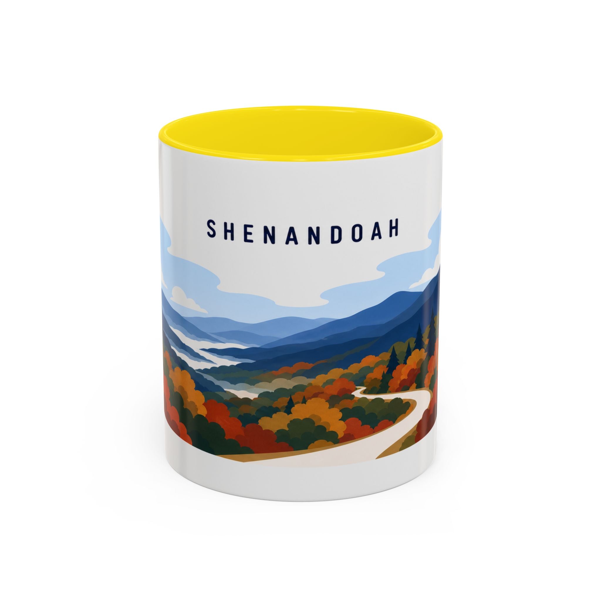 Shenandoah National Park Coffee Mug | Solid Color Block Park Souvenir | 11oz 15oz Accent Mug
