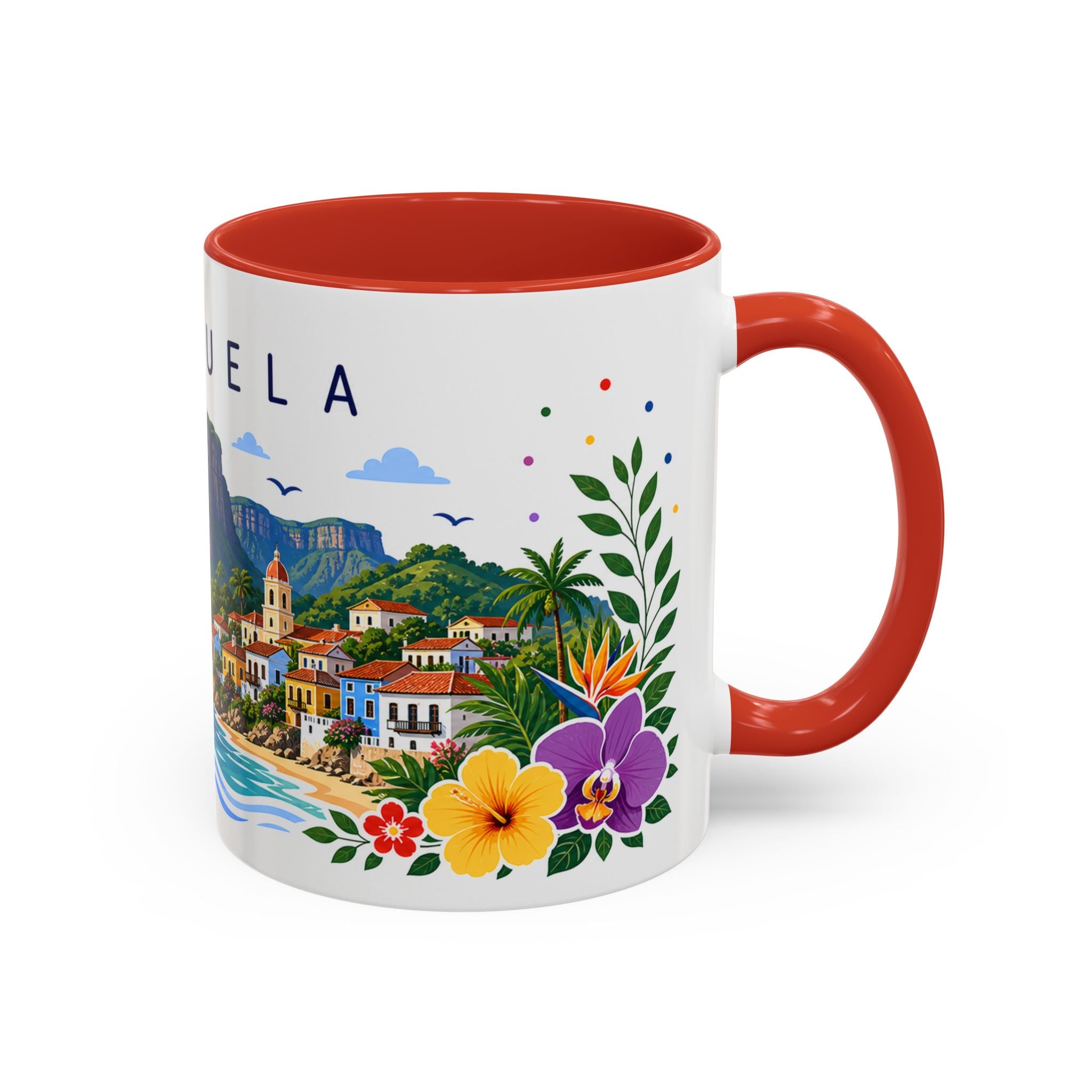 Venezuela Coffee Mug | Travel Souvenir Accent Mug | Place Gift Ceramic Cup 11oz 15oz