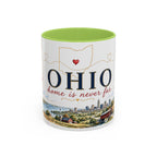 Ohio State Map Mug | Botanical Travel Sketch, Homesick Gift, Long Distance Friendship