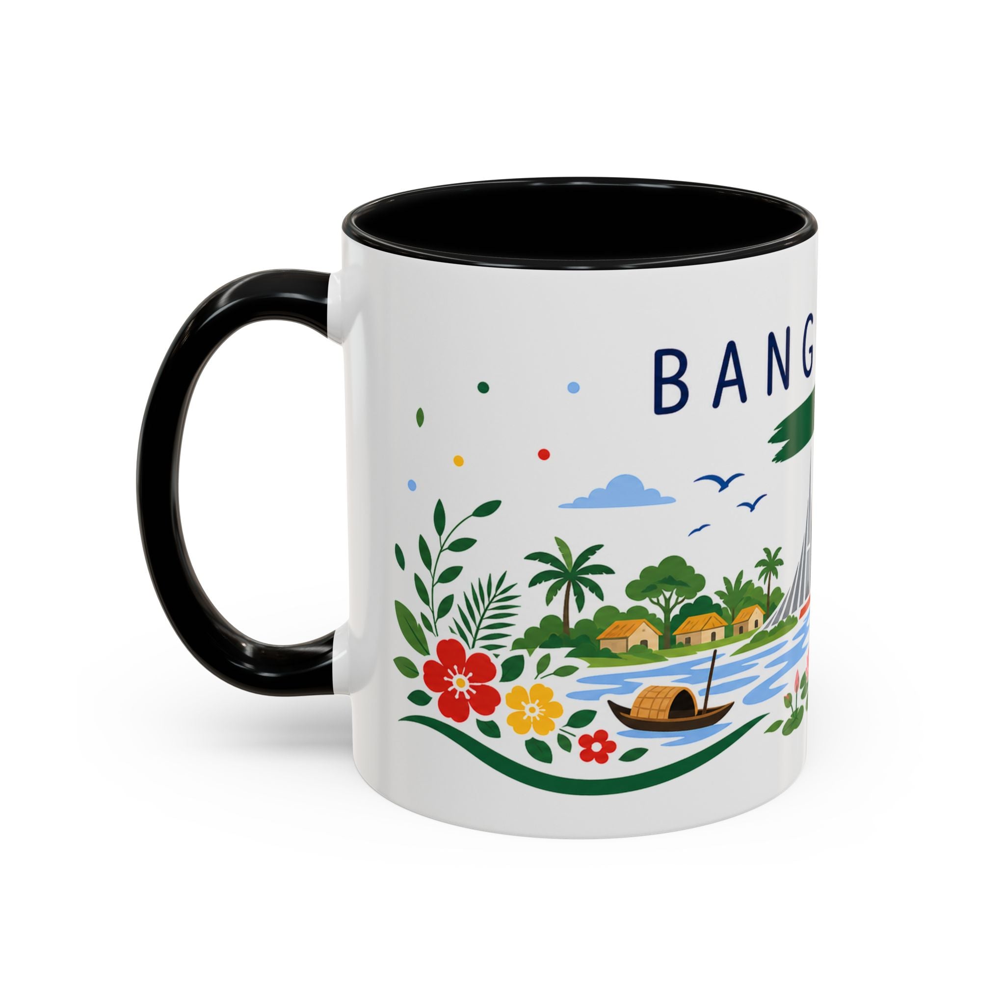 Bangladesh Coffee Mug | Travel Souvenir Accent Mug | Country Gift Ceramic Cup 11oz 15oz