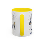 America 250 Coffee Mug | 1776-2026 Patriotic 4th of July Gift | Accent Color Ceramic 11oz 15oz