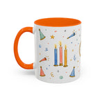 New Year Midnight Mug | Candle Firework Watercolor Party Gift | Accent Cup 11oz 15oz