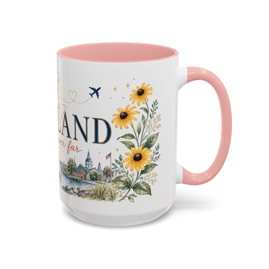 Maryland State Map Mug | Homesick Gift, Long Distance Friendship Coffee Cup (11oz 15oz)