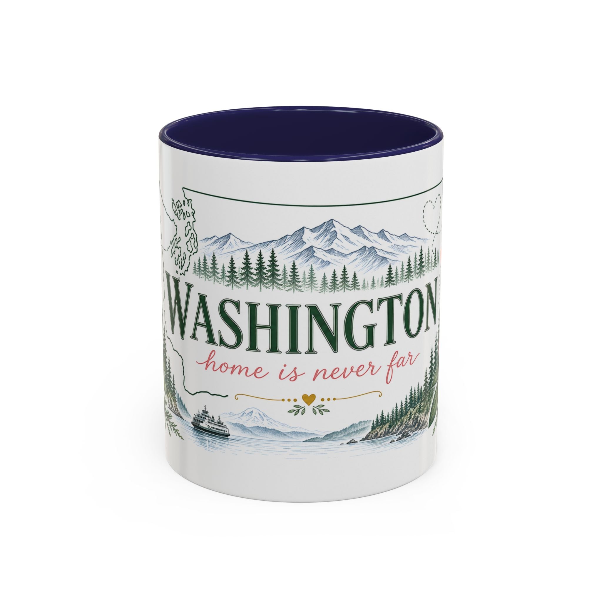 Washington State Map Mug | Moving Away, Homesick, Long Distance Friendship Gift