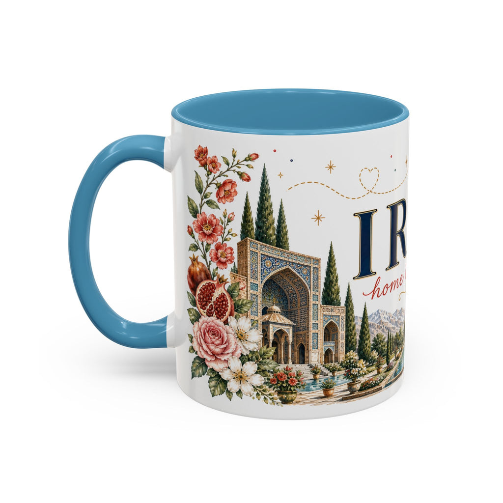 Iran Home Country Mug | Moving Away Gift | Long Distance Friendship | 11 oz 15 oz Accent Mug