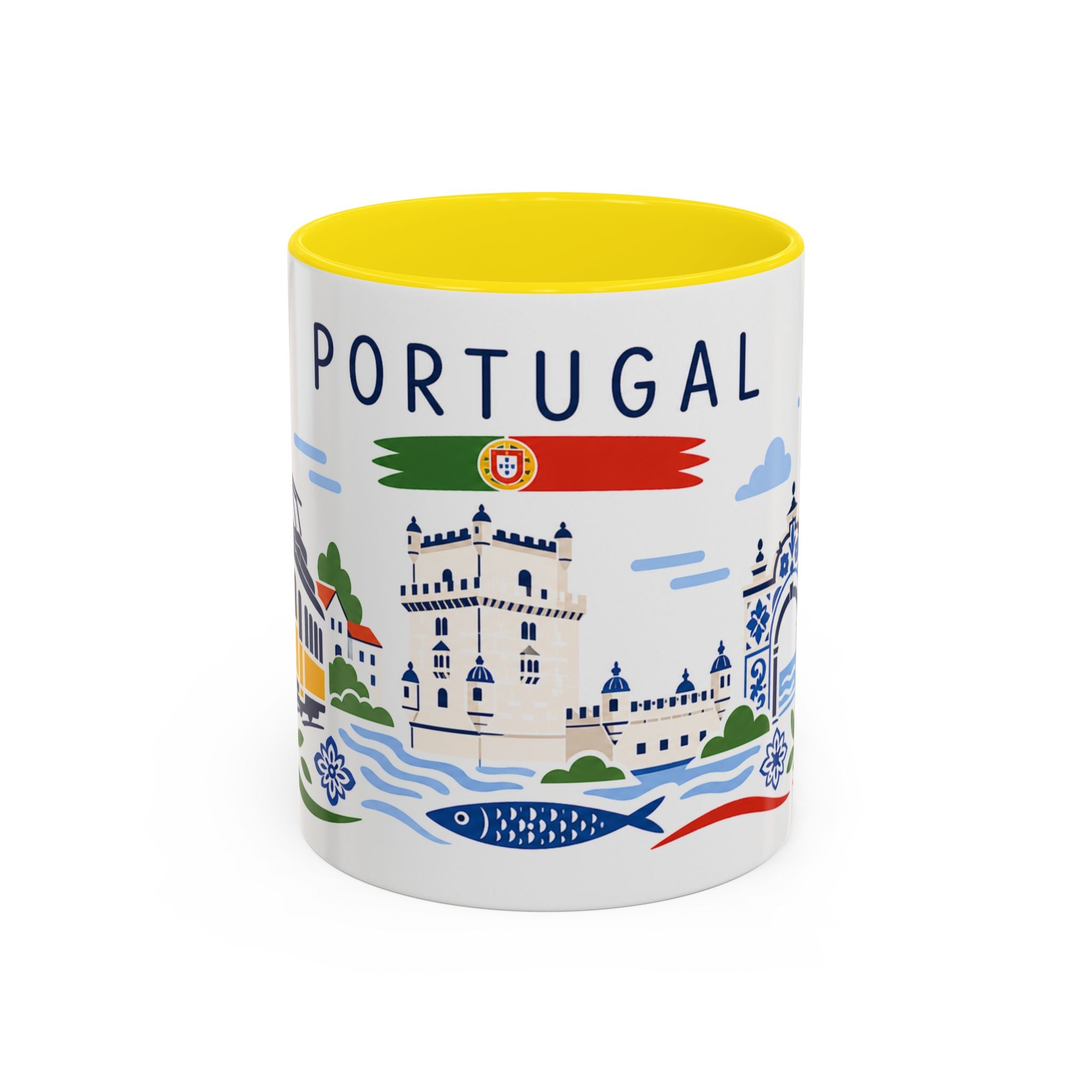Portugal Coffee Mug | Travel Souvenir Accent Mug | Country Gift Ceramic Cup 11oz 15oz