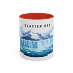 Glacier Bay National Park Coffee Mug | Solid Color Block Park Souvenir | 11oz 15oz Accent Mug