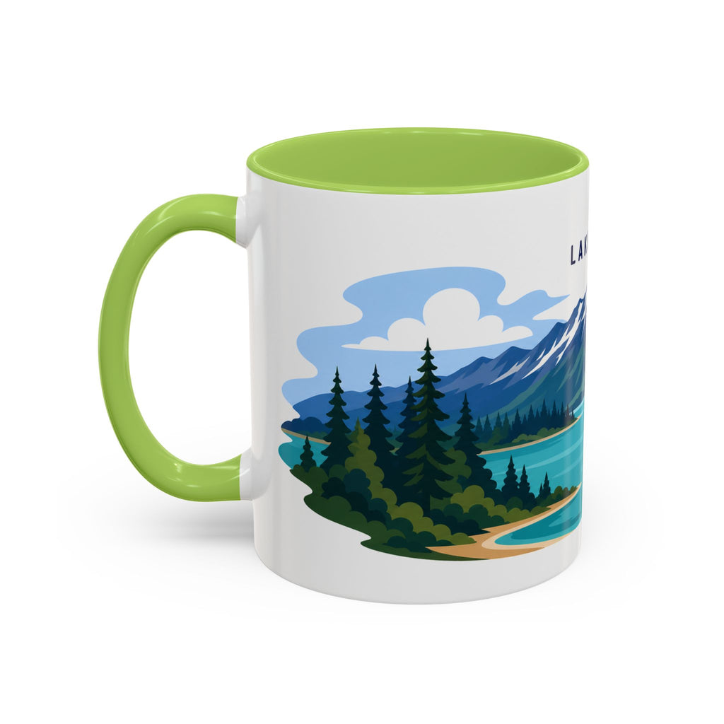 Lake Clark National Park Coffee Mug | Solid Color Block Park Souvenir | 11oz 15oz Accent Mug