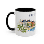 Marne-La-Vallée Coffee Mug | France Travel Souvenir | Porcelain Decal City Gift | 11oz 15oz Accent Mug
