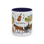 Vienna Travel Mug | European City Souvenir Accent Coffee Mug | 11oz 15oz Ceramic Cup