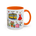 Milan Travel Mug | European City Souvenir Accent Coffee Mug | 11oz 15oz Ceramic Cup