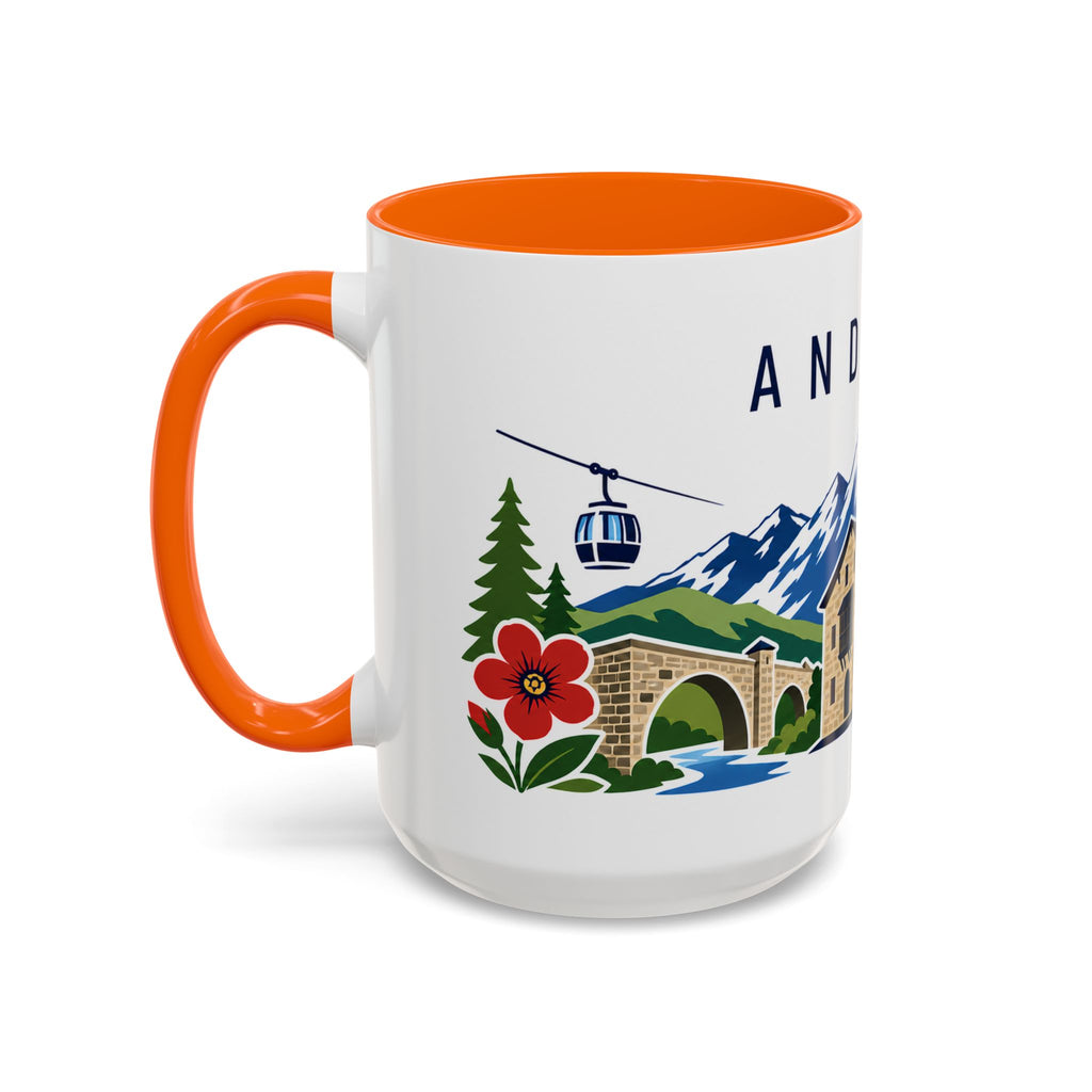 Andorra Coffee Mug | Travel Souvenir Accent Mug | Country Gift Ceramic Cup 11oz 15oz