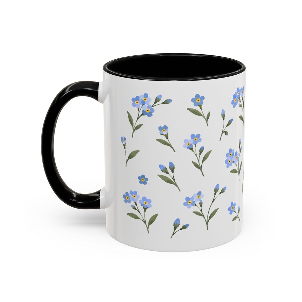 Alaska Forget-me-not Mug, State Flower Floral Coffee Cup, 11oz Botanical Gift