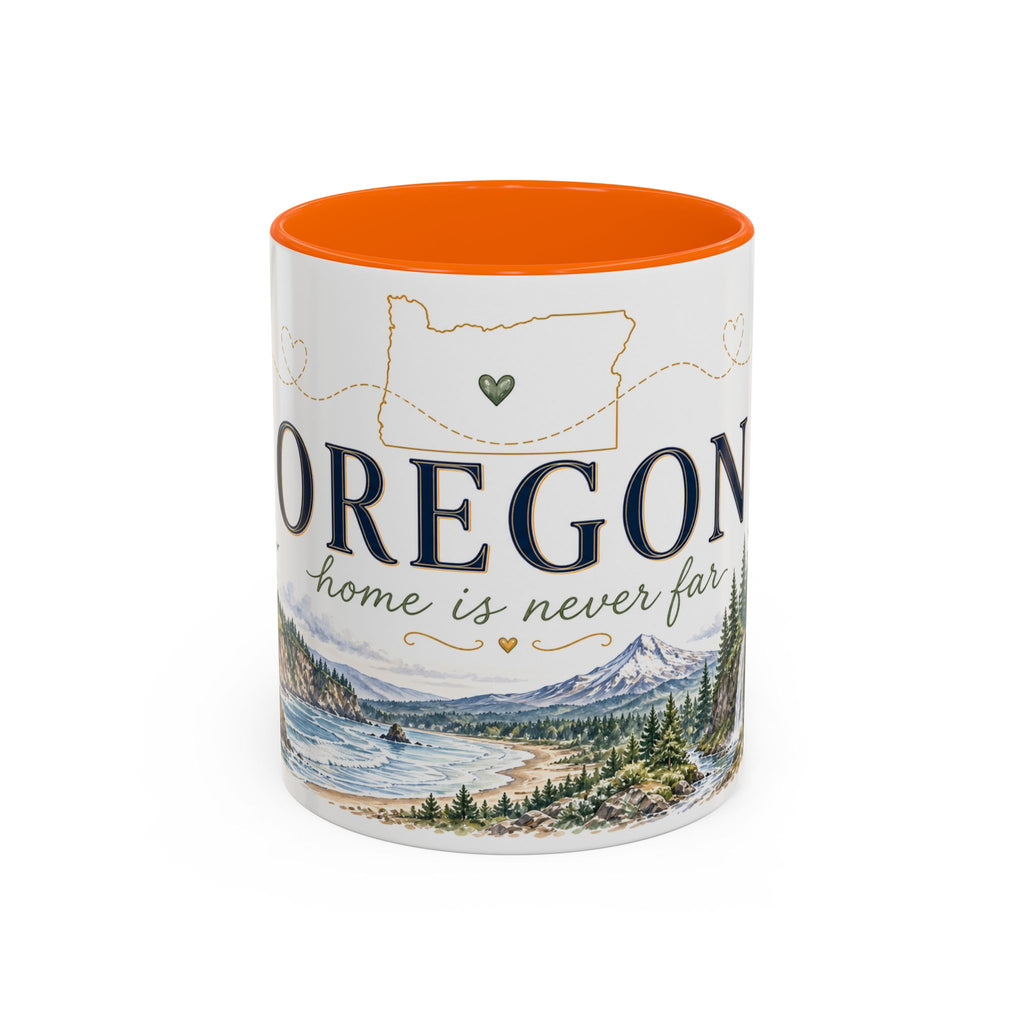 Oregon State Mug | Moving Away, Long Distance Friendship Gift | 11oz 15oz Accent Mug