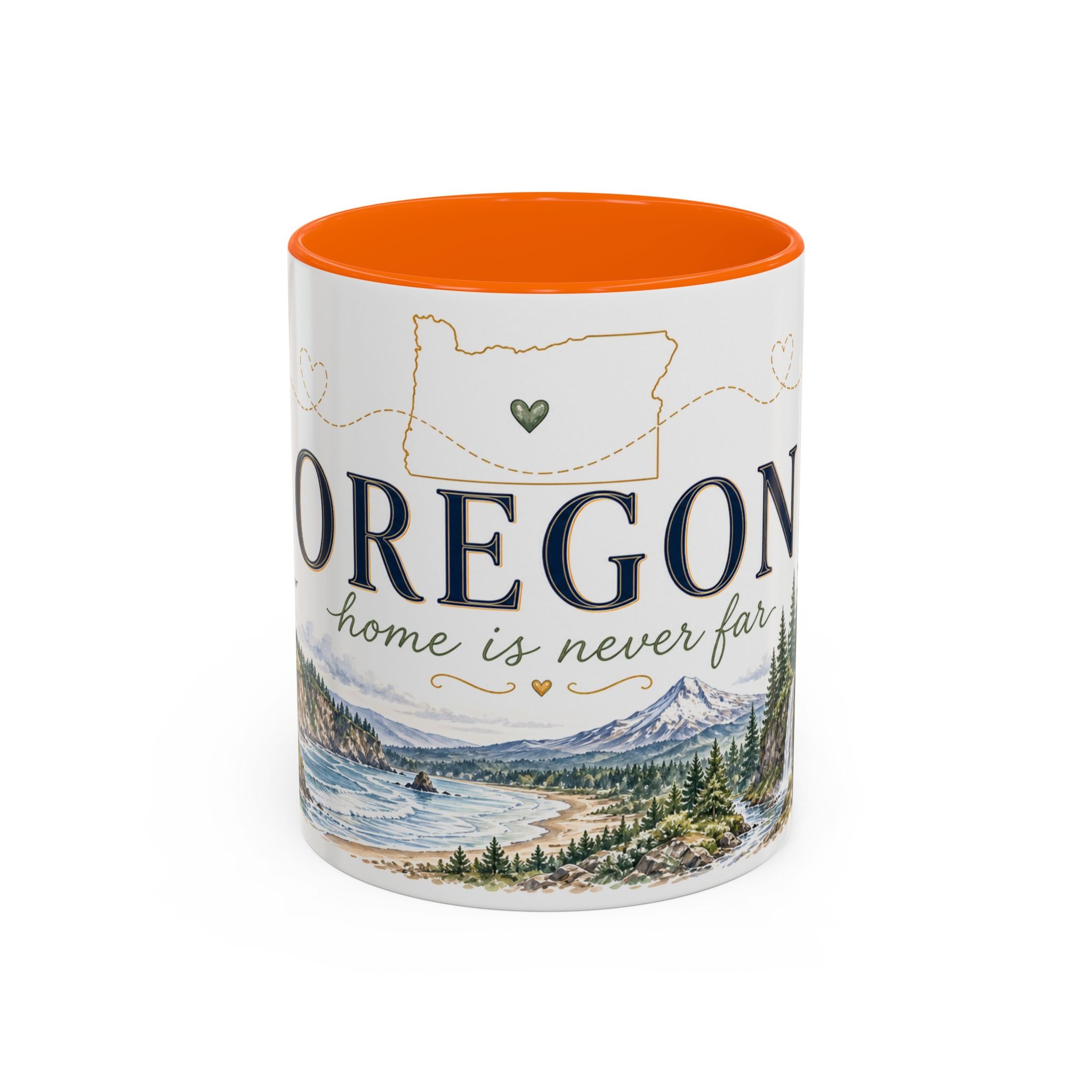 Oregon State Mug | Moving Away, Long Distance Friendship Gift | 11oz 15oz Accent Mug
