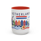 Netherlands Coffee Mug | Travel Souvenir Accent Mug | Country Gift Ceramic Cup 11oz 15oz